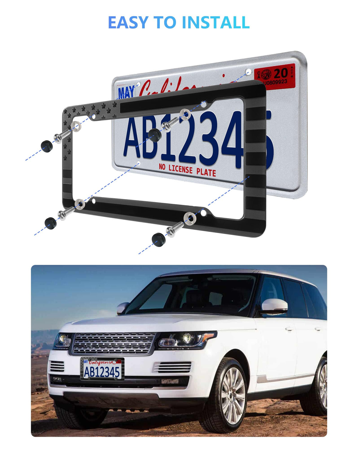 FBJTDQ frame mounted on truck front demonstrates universal fit