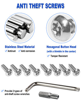 FBJTDQ tamper-resistant bolts and carbon caps providing theft protection