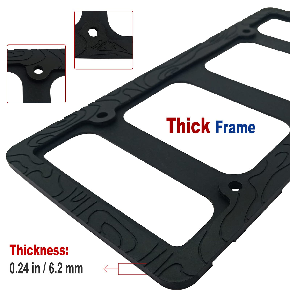 FBJTDQ frame mounted on front bumper protecting paint and reducing rattle