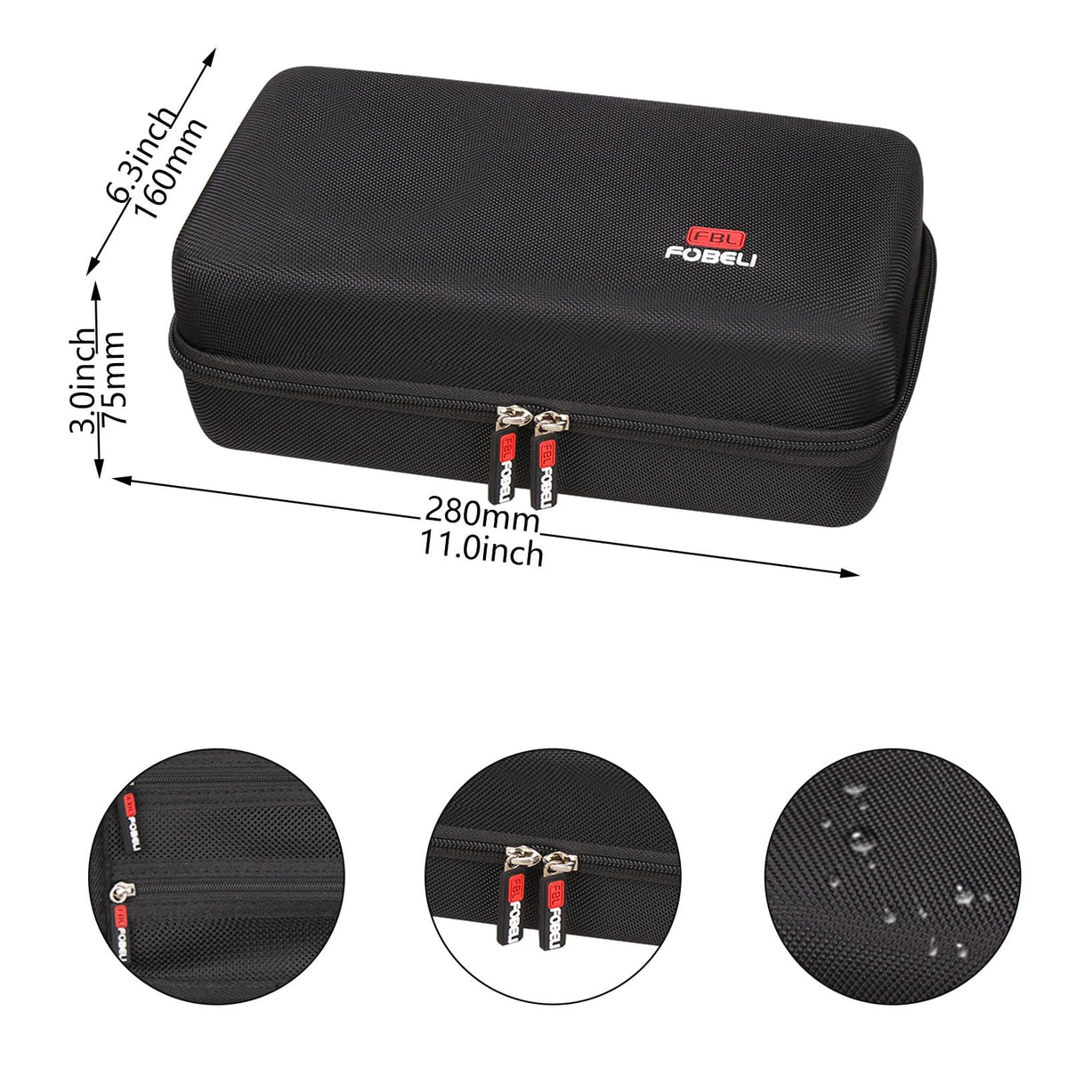 FBLFOBELI zipper and handle for easy carry benefit
