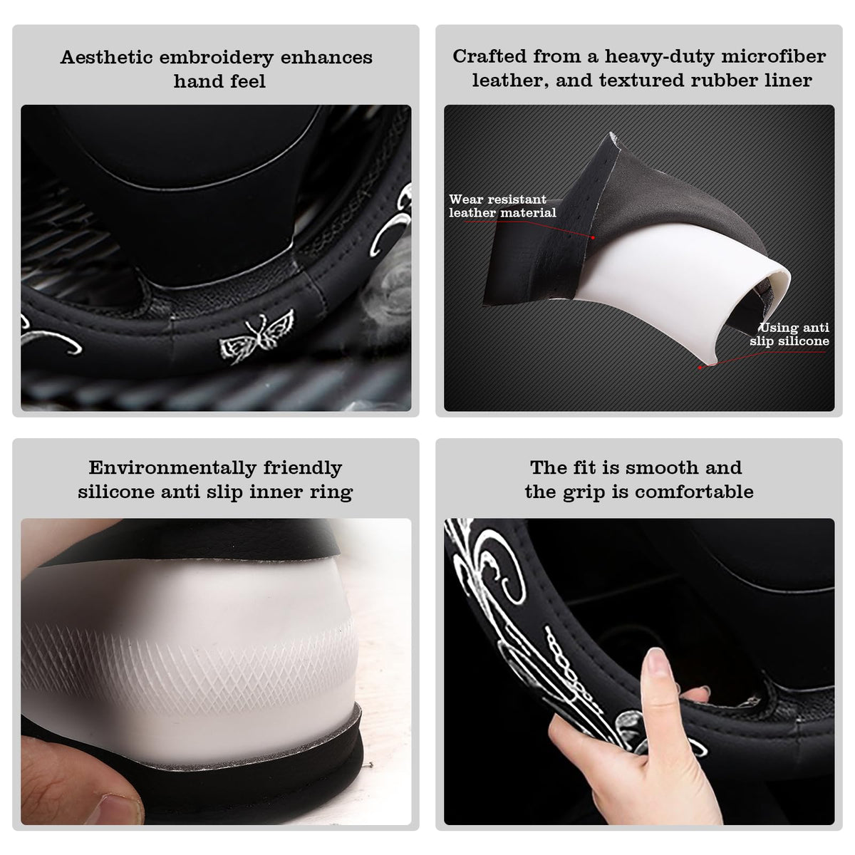 FBLOWMOD white embroidery accent visible for refined cabin styling