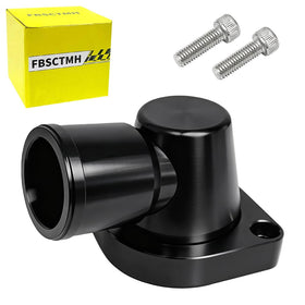 FBSCTMH front view billet thermostat housing showing clean fit and durable design
