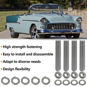 FBSCTMH bolts installed on Chevy small-block illustrating correct fit and neat appearance