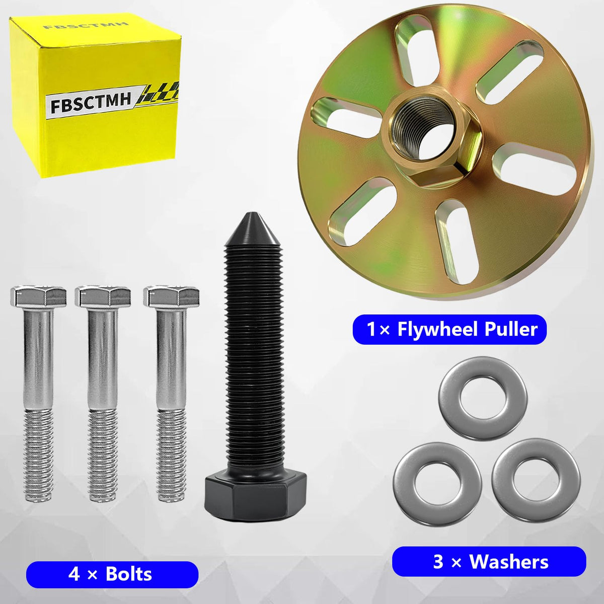 FBSCTMH included bolts and washers displayed for secure mounting and correct alignment