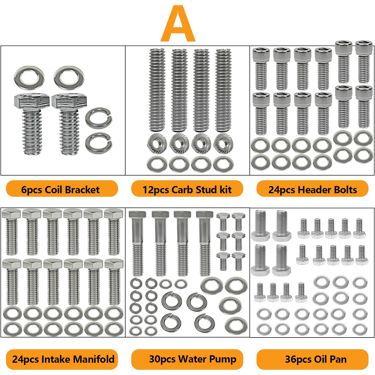 FBSCTMH assorted washers and locks displayed to improve load distribution and retention