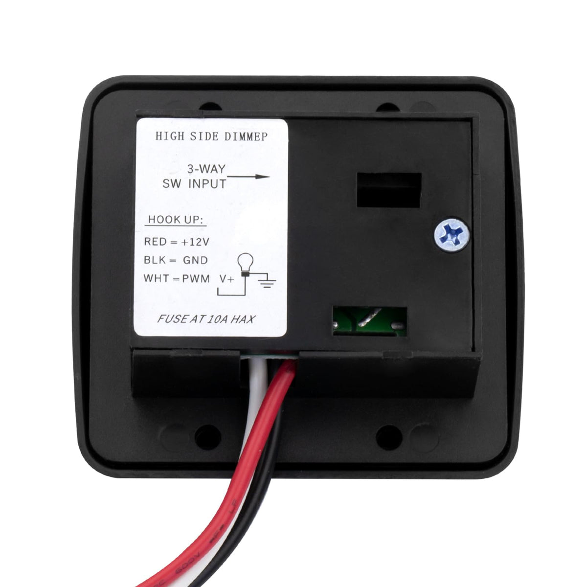 FBULWSEC installed in an RV dashboard demonstrating neat integration and space saving