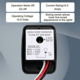 FBULWSEC dimming LED strip in a boat cabin showing adjustable brightness to save power