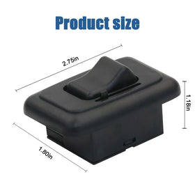 FBULWSEC side profile with dimensions illustrating compact size for easy panel fit