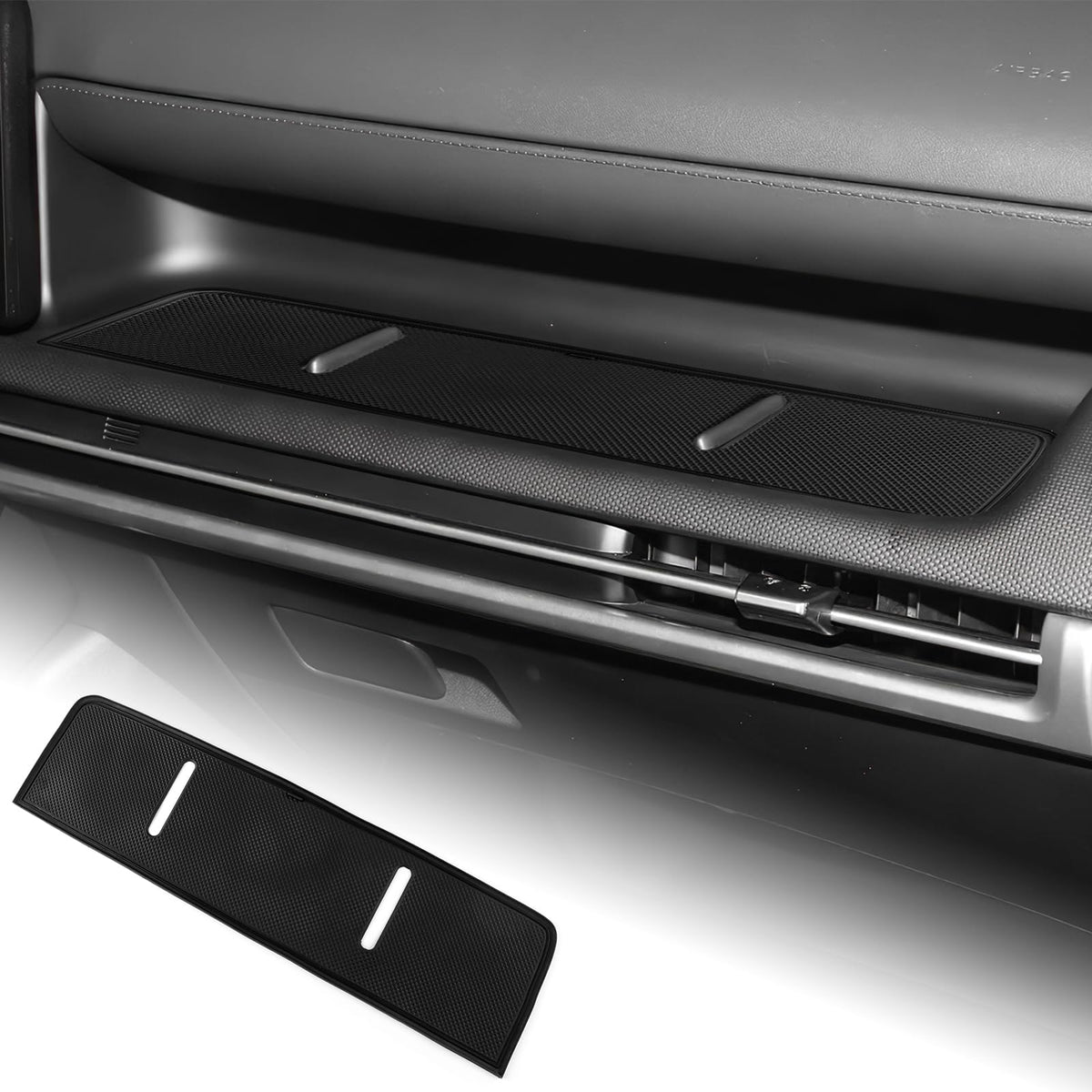 FDAIUN front view of dashboard mat showing exact fit and clean finish