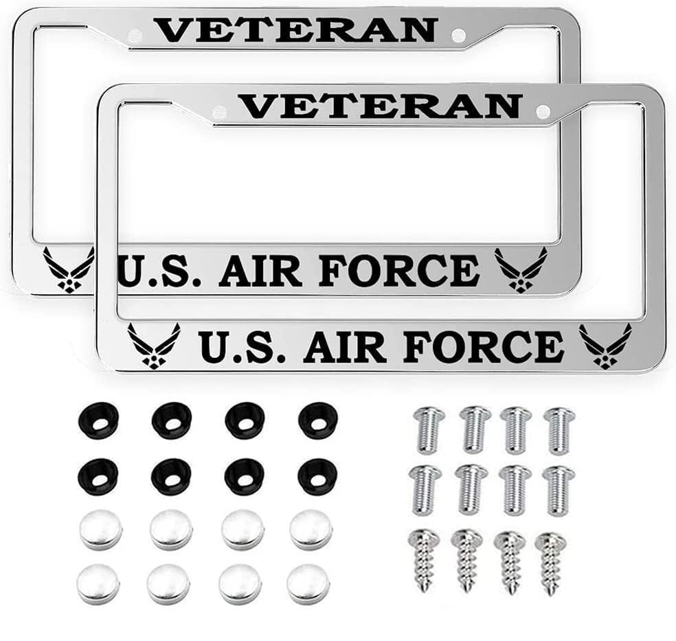 FDCHTUNGS front view silver Air Force frame shows sleek polished finish and pride