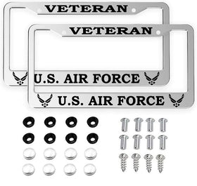 FDCHTUNGS front view silver Air Force frame shows sleek polished finish and pride