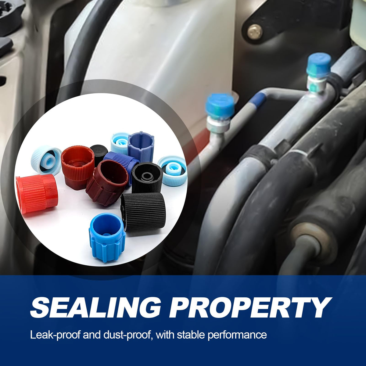 FDCTSD close-up of cap sealing ring, provides airtight protection