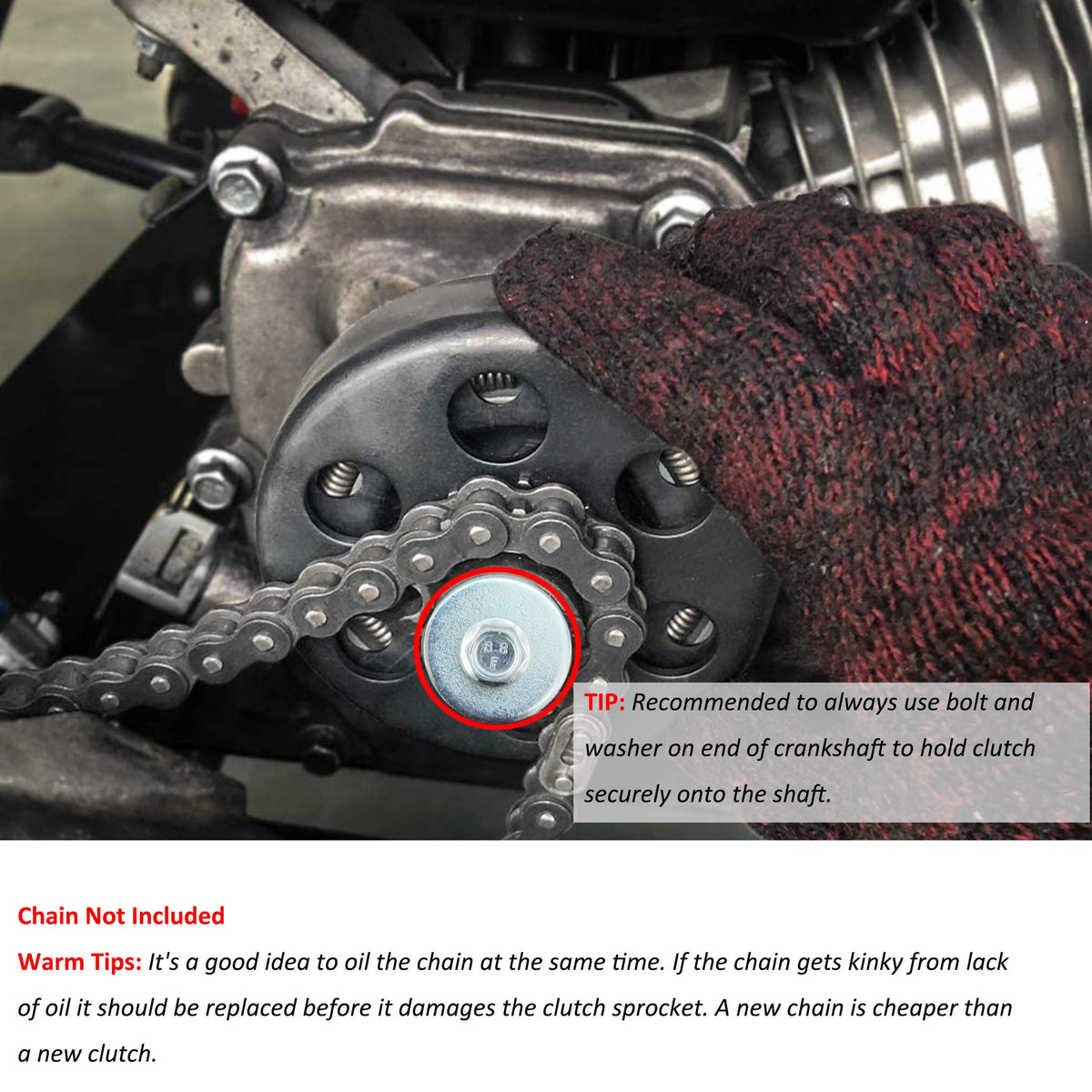 FDJ clutch beside ruler to show size and 5/8-inch bore for accurate shaft compatibility