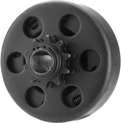 FDJ front view of clutch showing 10-tooth sprocket and robust housing for durable engagement