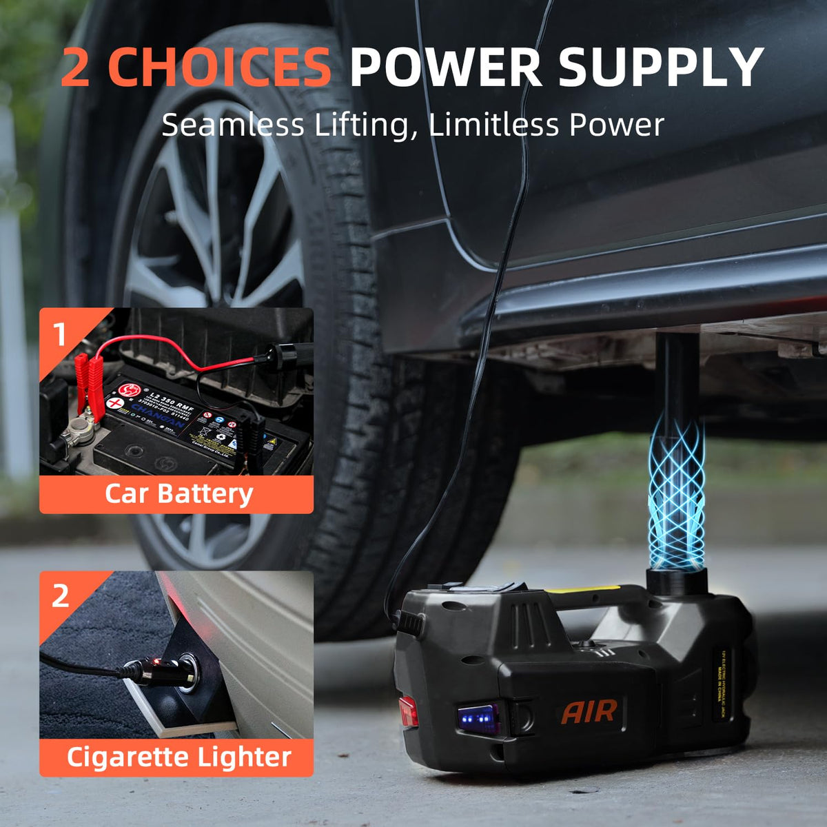 FEANISIFEI LED light illuminating wheel well to improve visibility during night repairs benefit