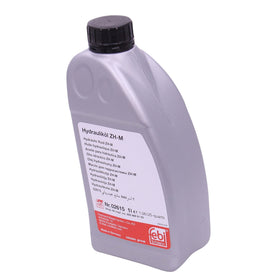 febi bilstein used by technician topping up vehicle suspension for reliable ride-height control