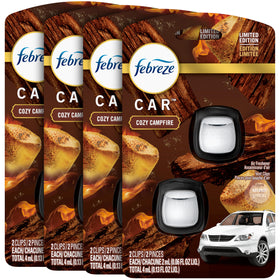 Febreze Cozy Campfire front pack showing value pack and branding benefits