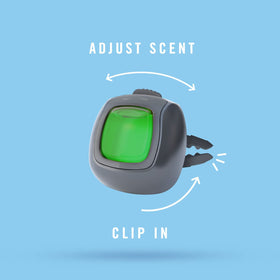 Array of Febreze Cozy Campfire clips showing included eight-clip contents