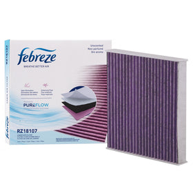 Febreze PUREFLOW front packaging showing unscented odor control benefit