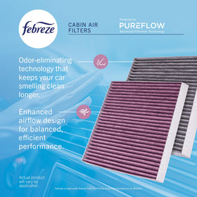 Febreze PUREFLOW installed in vehicle demonstrating quick replacement