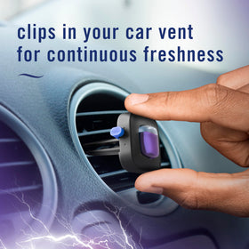 Graphic of Febreze scent notes showing lavender patchouli cedarwood balance