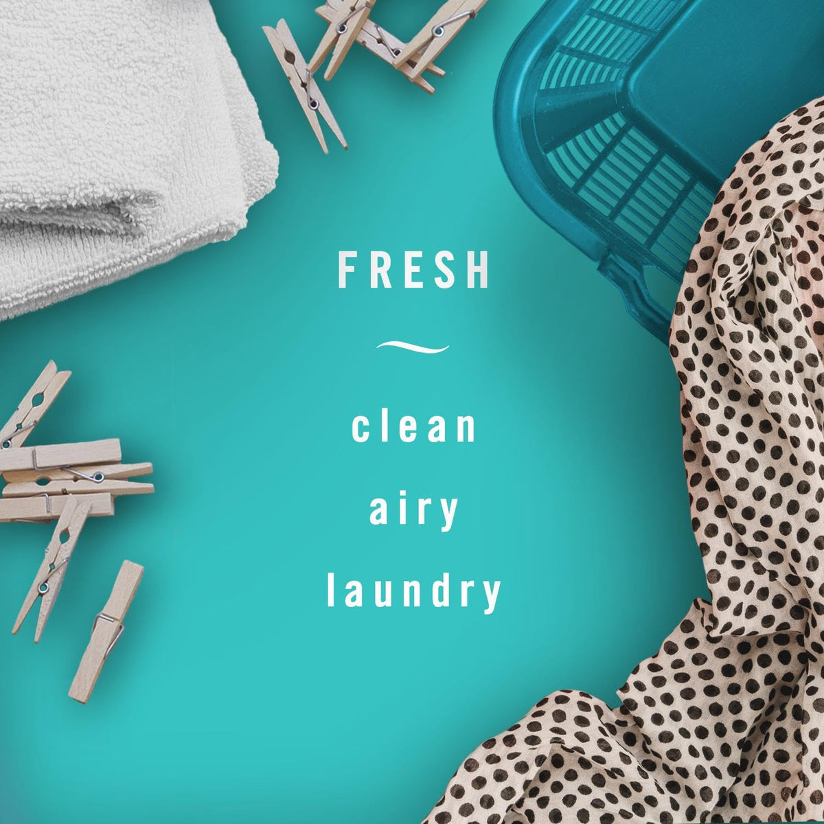 Febreze stay-fresh storage case open with spare clips to preserve fragrance potency