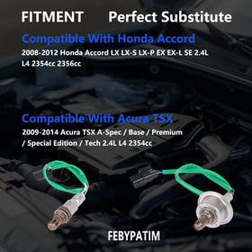 FEBYPATIM upstream sensor installed in exhaust manifold showing precise placement