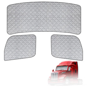 Federedevo front windshield panel showing full coverage and heat reduction benefit