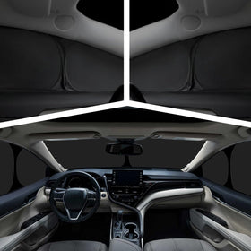 Federedevo side panel in window protecting interior from UV and heat