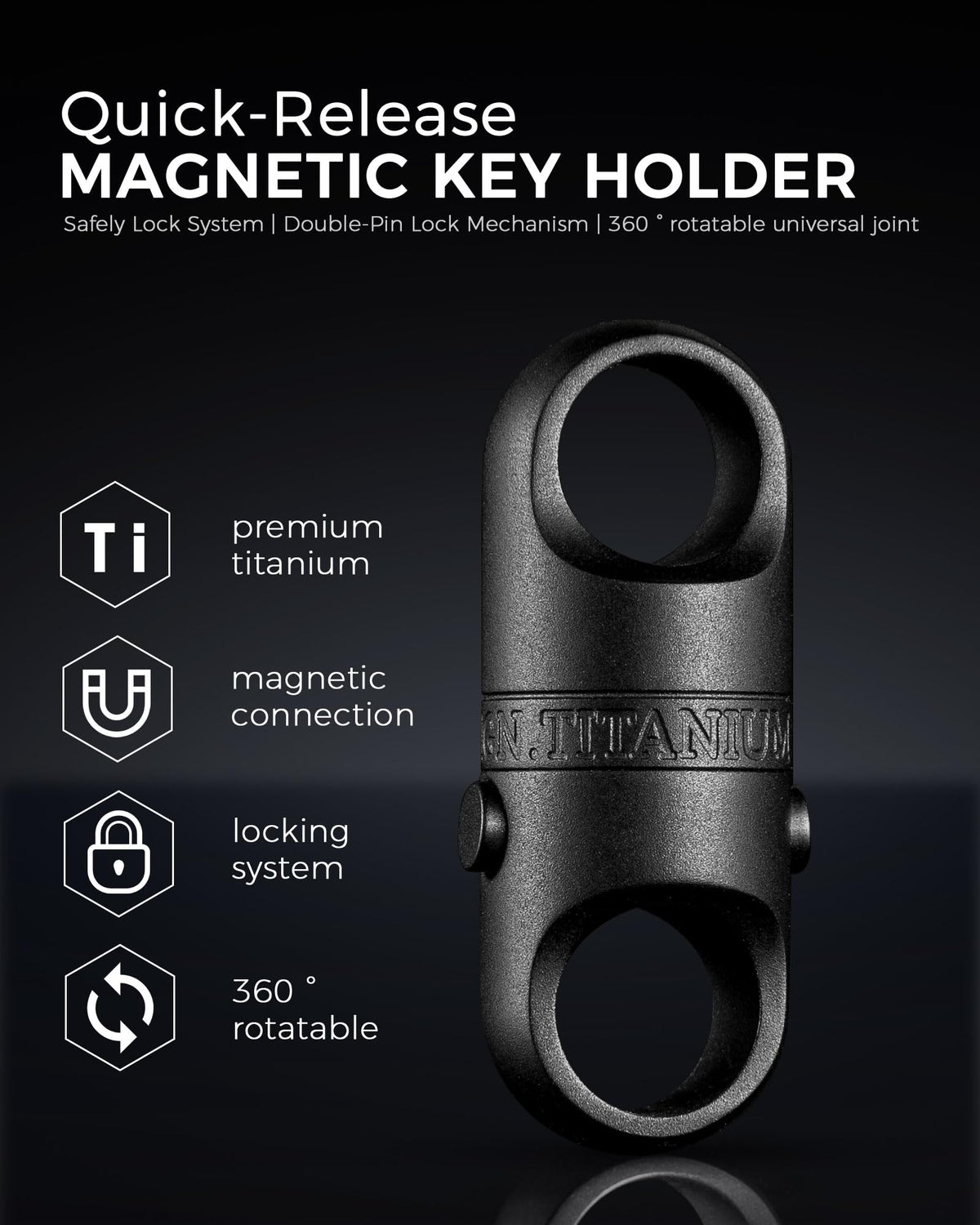 FEGVE connected to a key bundle demonstrating fast attach and secure hold