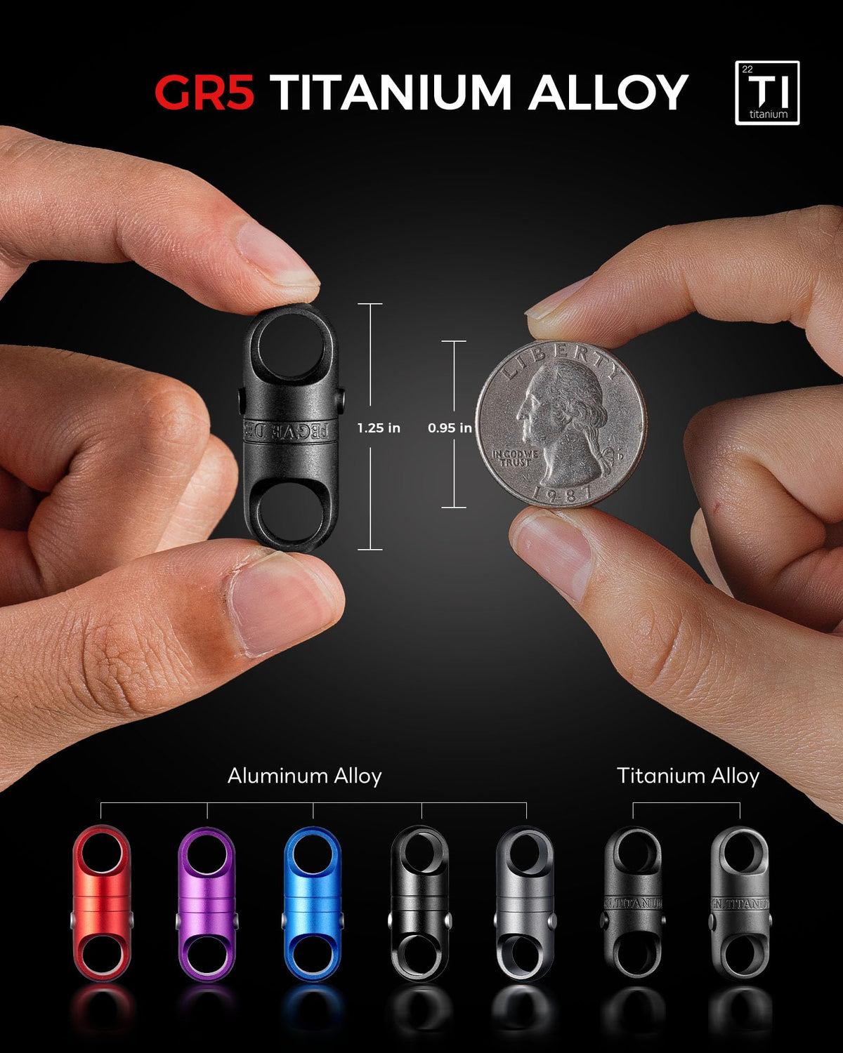 FEGVE closeup of dual-button and pin locking mechanism delivering extra safety