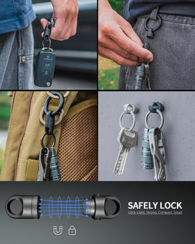 FEGVE accessories display with two stainless-steel rings for immediate use