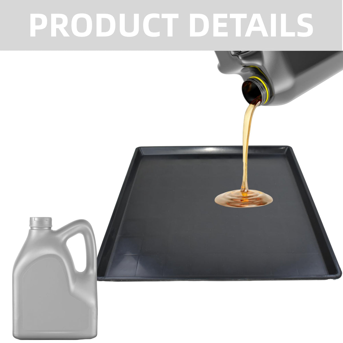 FEICHANGHAO close-up of raised edge and shallow depth preventing spills