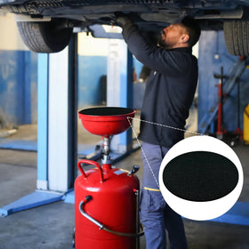 FEICHANGHAO pad placed inside drain funnel directing oil downward cleanly