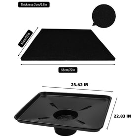FEICHANGHAO 22-inch splash pad displayed flat to block splashes and contain spills