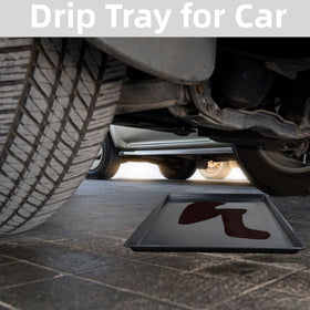 FEICHANGHAO tray placed under a mini fridge catching condensate and protecting floor