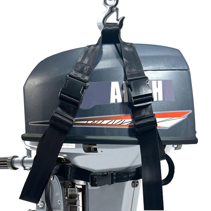 FEIJAZUM front view of hoist harness showing compact kit and easy stowage benefit