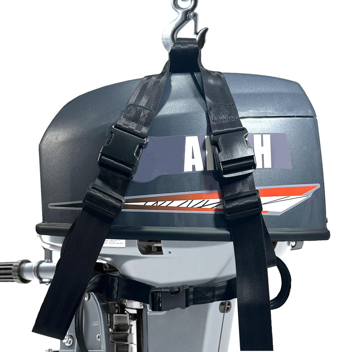 FEIJAZUM front view of hoist harness showing compact kit and easy stowage benefit
