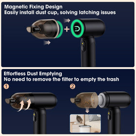 Feiltik assortment of nozzles and accessories displayed, increases cleaning versatility