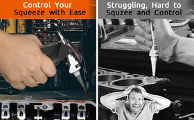 Feiyagoo dual-wing stabilizers and hinge lock, prevents slips for accurate flow