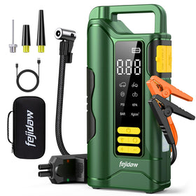 fejidaw front unit with display showing battery level and safety for roadside readiness