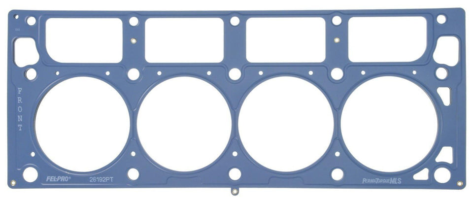 Fel-Pro front view of cylinder head gasket showing full profile and correct fit