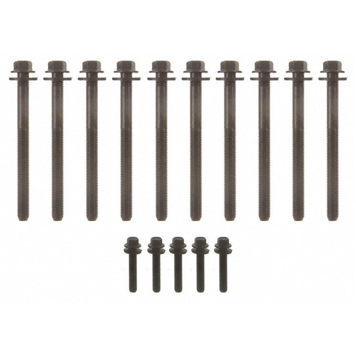Fel-Pro ES 72200 front view of bolt set showing full kit for exact-fit replacement