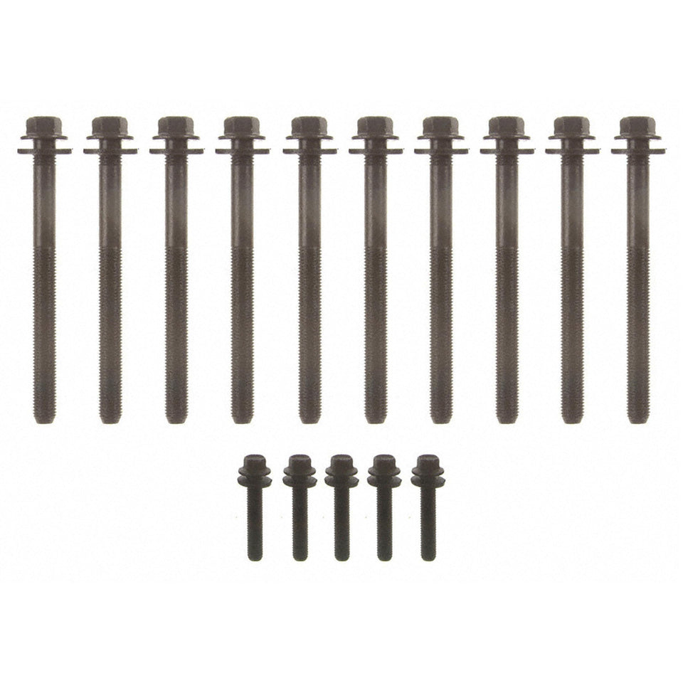 Fel-Pro ES 72200 front view of bolt set showing full kit for exact-fit replacement