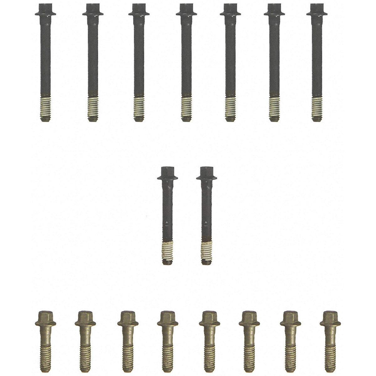 Fel‑Pro ES 72856 head bolts in kit view showing new fasteners and reliable fit