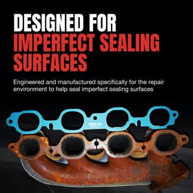 Fel-Pro close-up of gasket material texture highlighting heat-resistant construction for long-lasting seal