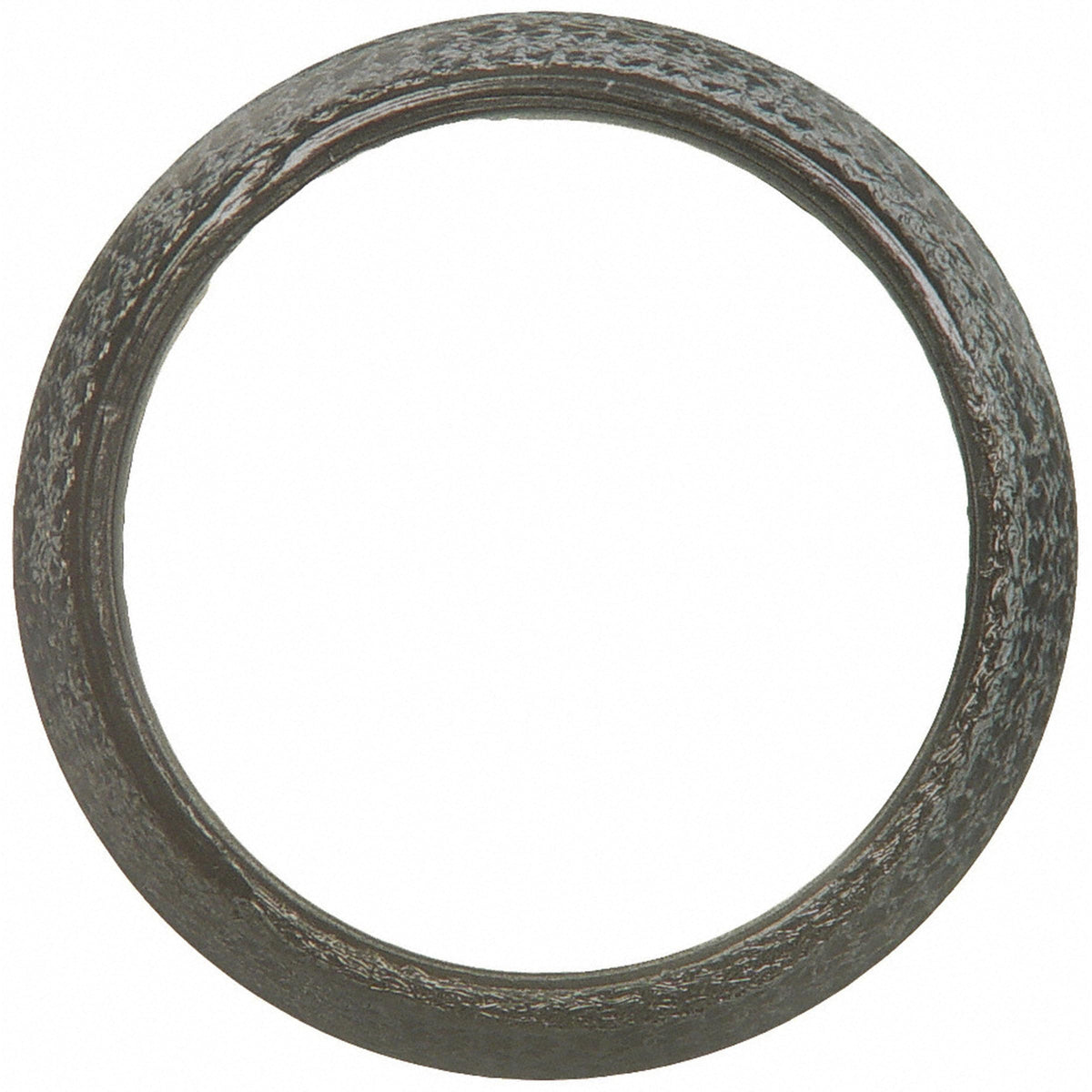 Fel-Pro exhaust gasket front view showing flange shape and durable seal benefit