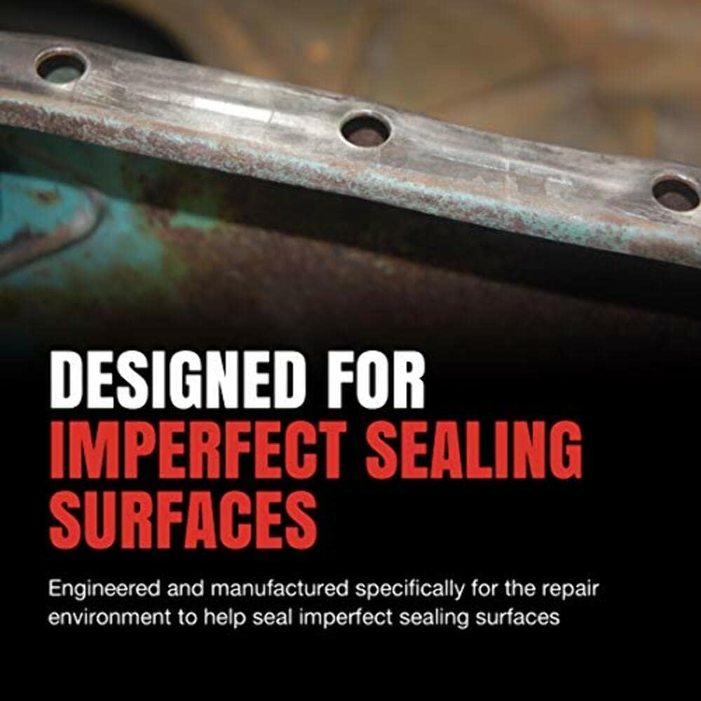 Fel-Pro gasket being installed on engine showing easier single-person fit