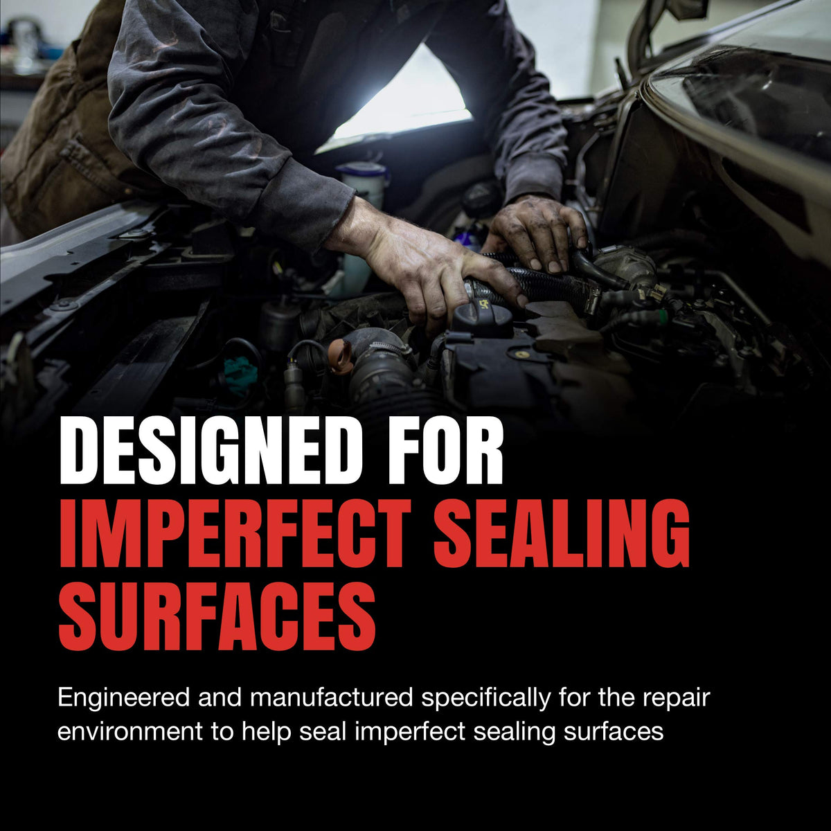 Fel-Pro close-up of gasket material texture illustrating durable sealing surfaces and quality