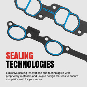 Fel-Pro gasket installed in engine bay demonstrating proper sealing benefit